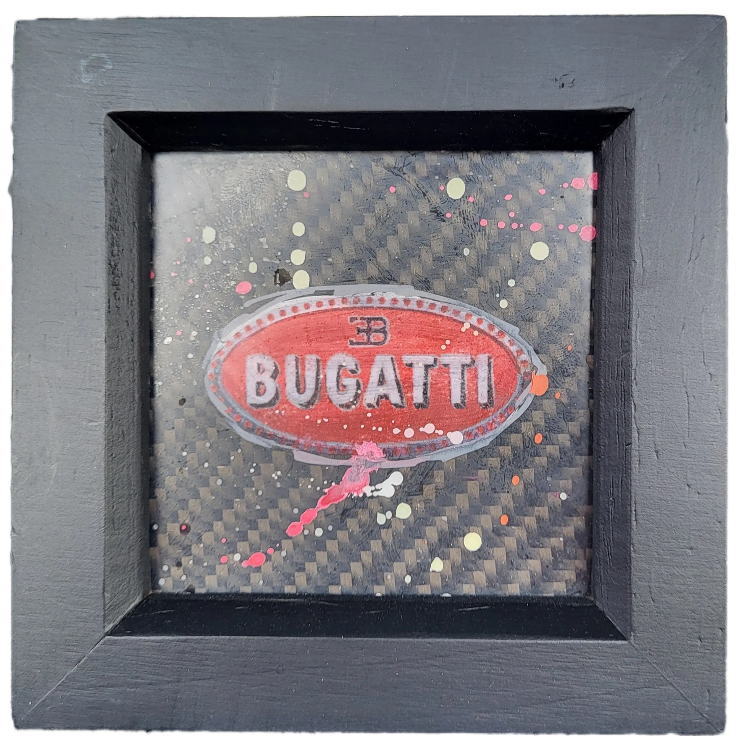 MiniBugatti-StyleCarbonFibreLogoDisplay