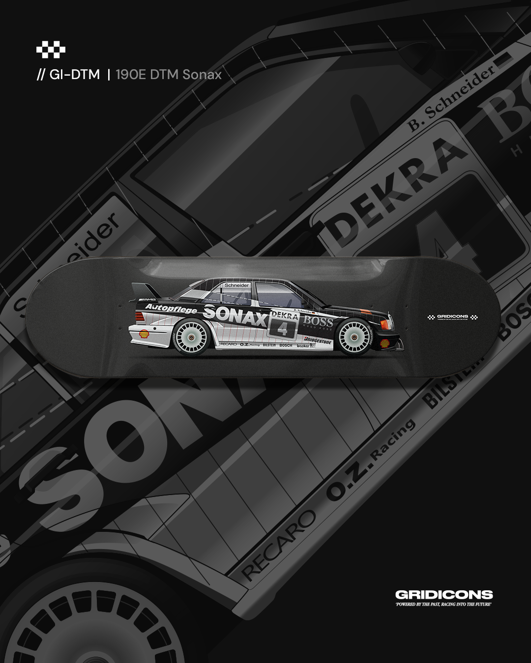 Mercedes-Benz 190E Evo II DTM  - Skate Deck