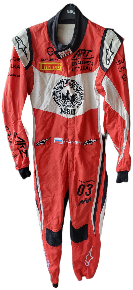 Nikita Mazepin GP3 Suit