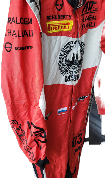 Nikita Mazepin GP3 Suit