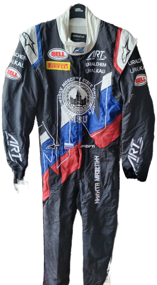 Nikita Mazepin F2 suit
