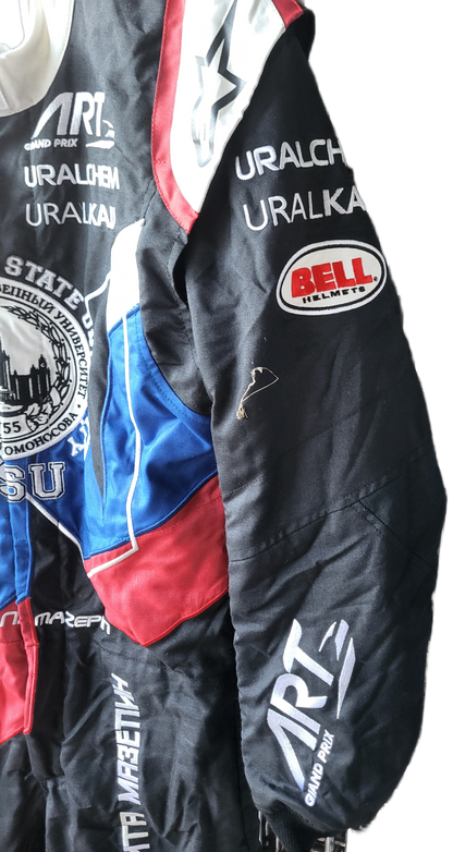 Nikita Mazepin F2 suit