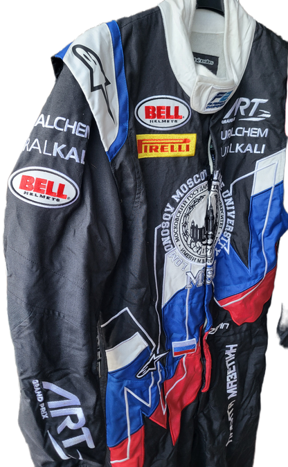 Nikita Mazepin F2 suit