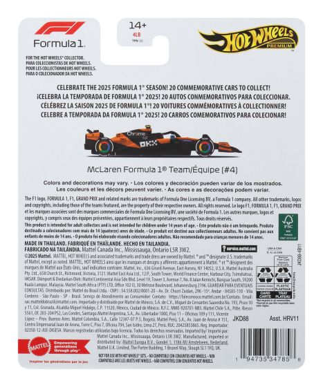 Hot Wheels Premium F1: McLaren Lando Norris