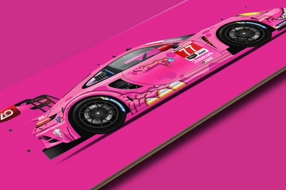 Porsche 911 GT3R "Roxy" - Skate Deck