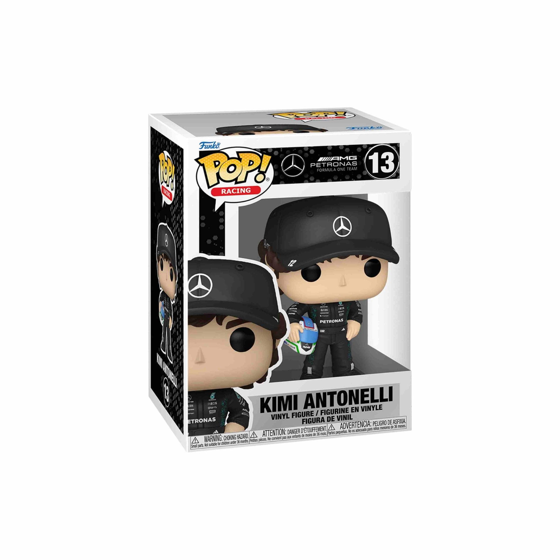 Andrea Kimi Antonelli Funko Pop! Figure package