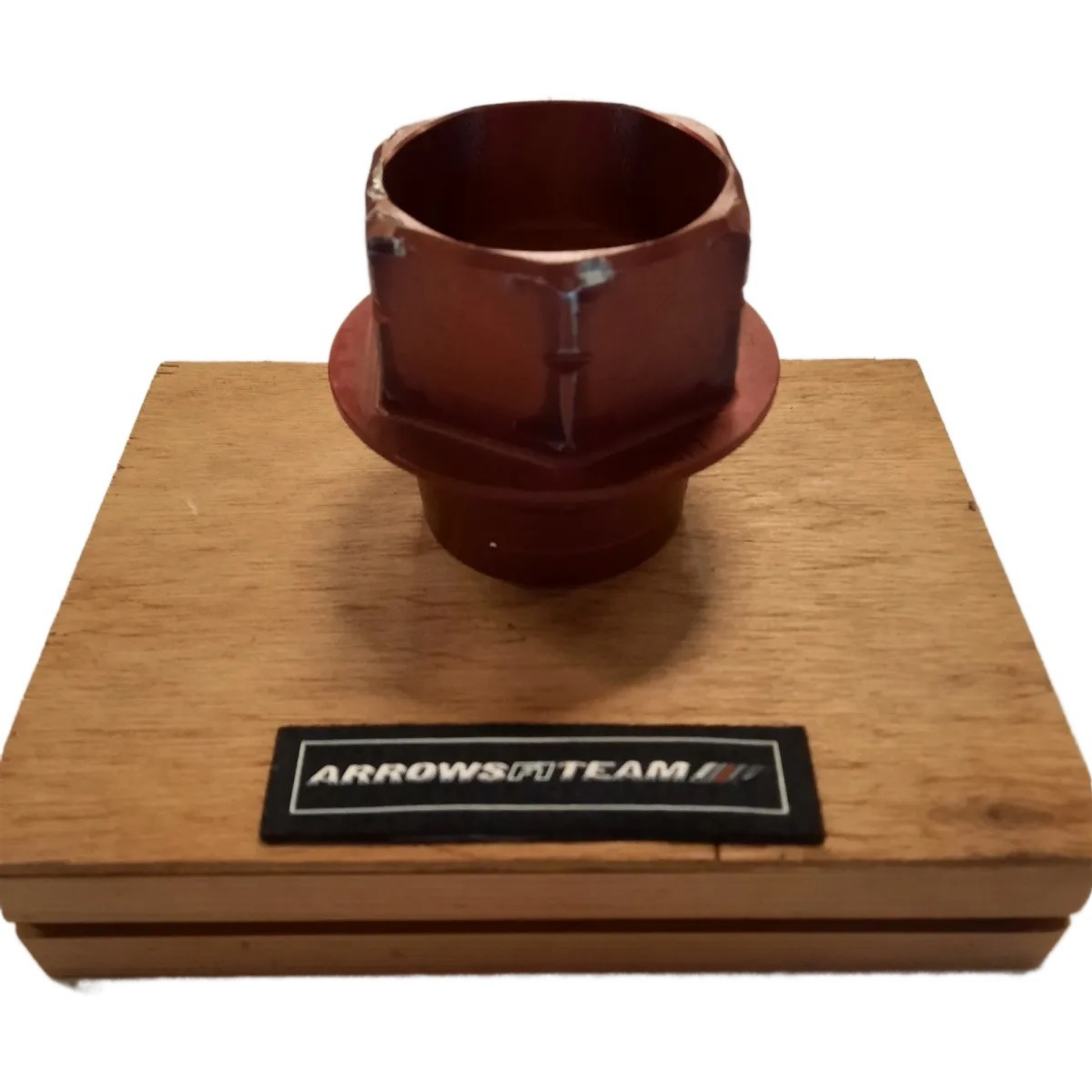 ArrowsF1A19WheelNutonWoodenDisplayStand