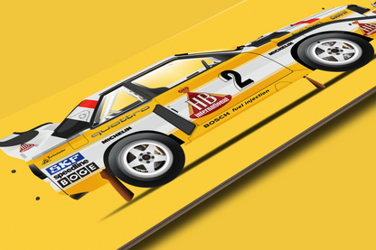 Audi Sport Quattro S1 E2 -Skate Deck