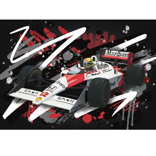 AyrtonSennaCarArtwork_A3_ArtPrint