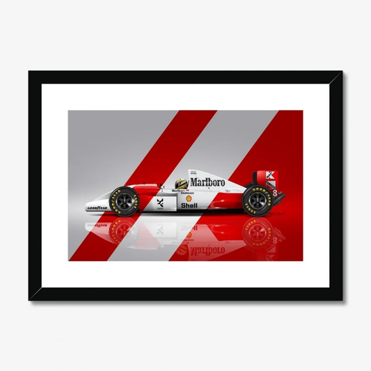 AyrtonSennaRed_WhiteMotorsportArtPrint_wall