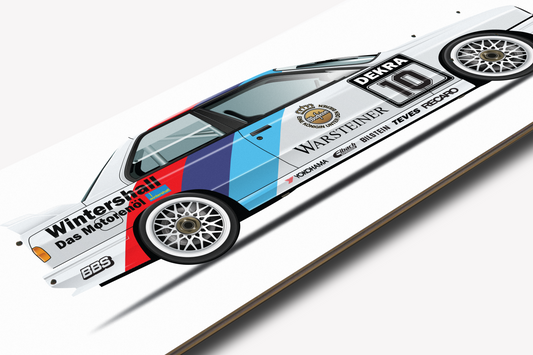 BMW E30 M3 DTM Group A Warsteiner - Skate Deck Wall Art