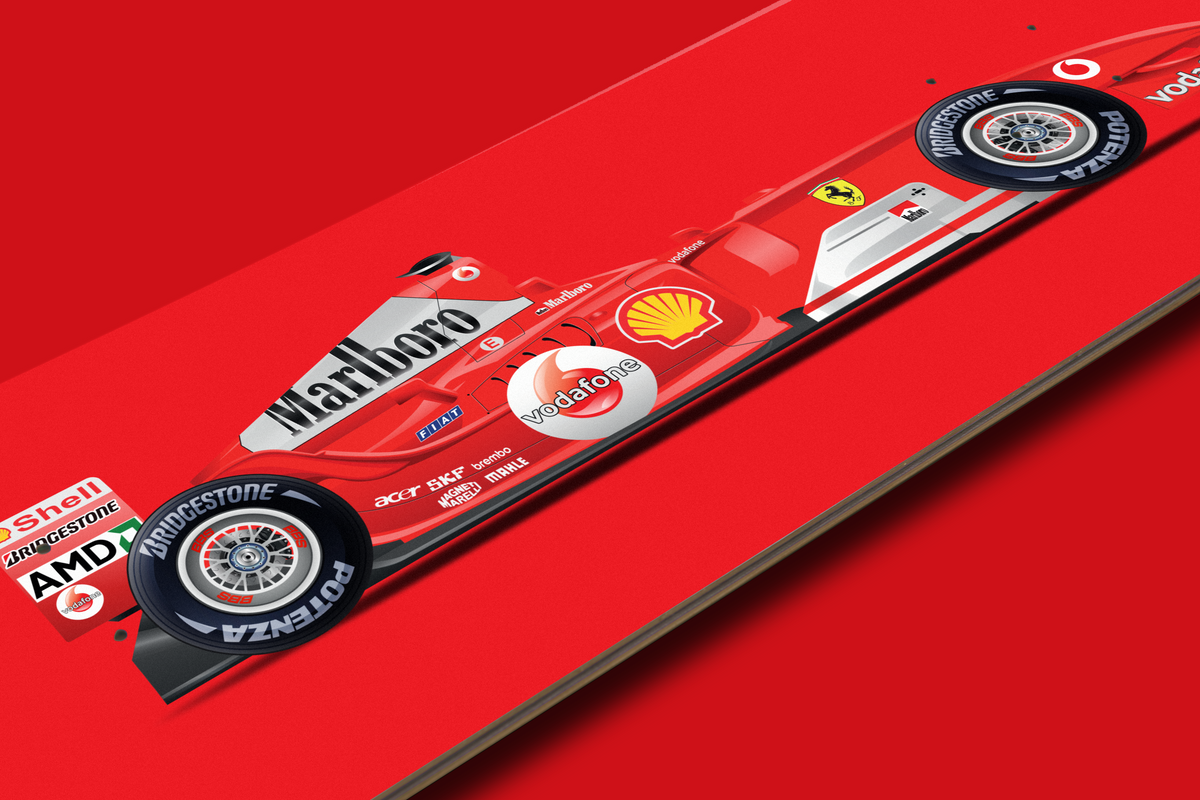 Ferrari F2004  - F1 Skate Deck