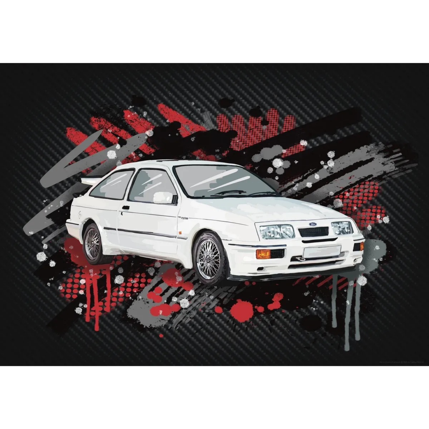 FordSierraCosworthA3ArtPrint