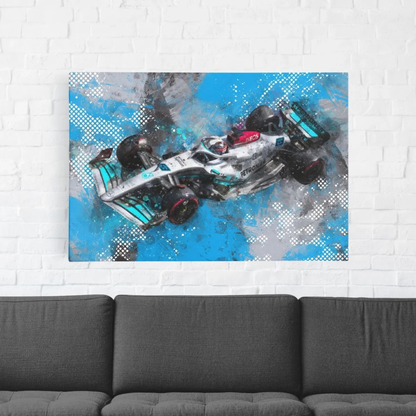 George_Russell_2022_Art_Print_by_Andrew_Myles_wall