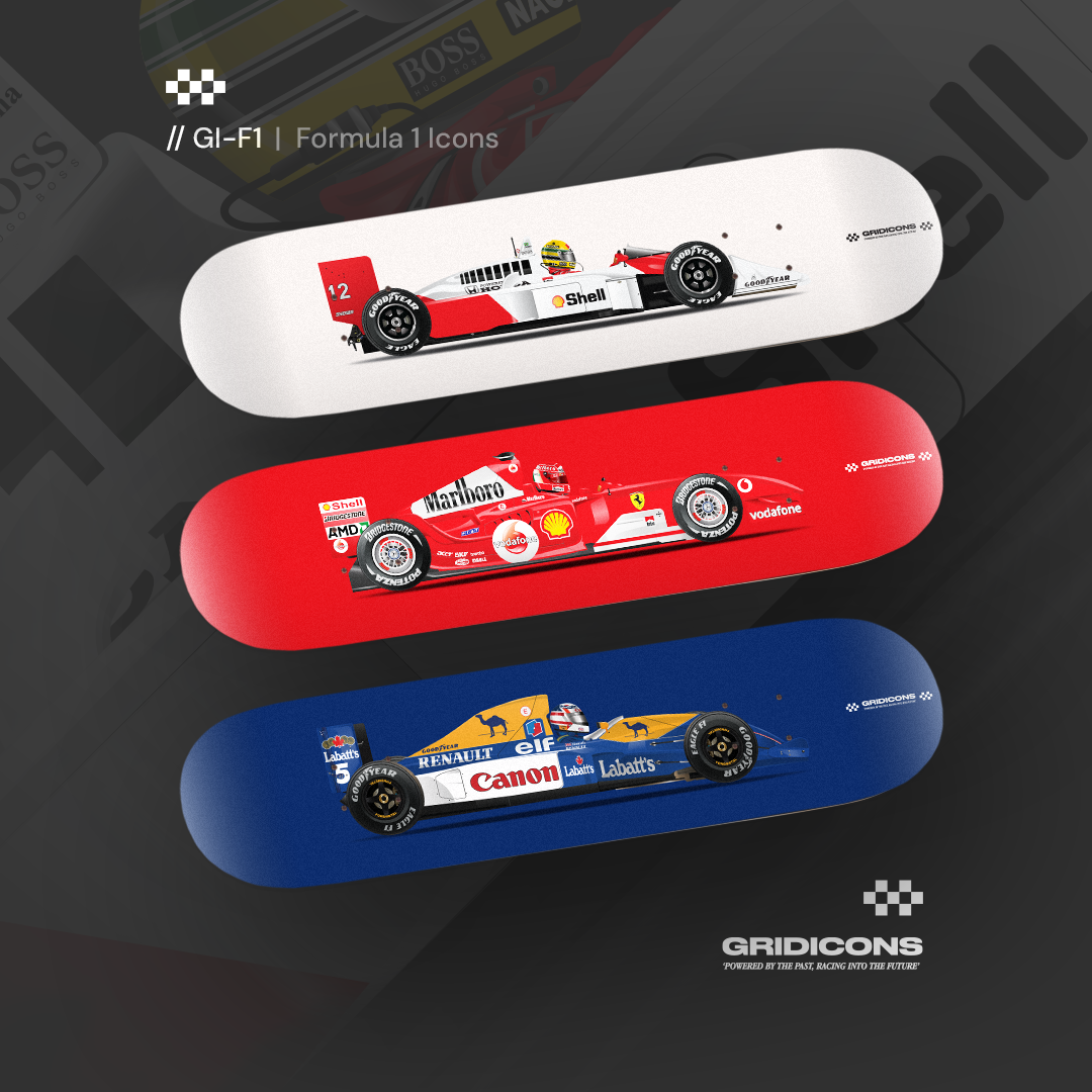 Formula 1 Icons - Skate Deck Wall Art Bundle