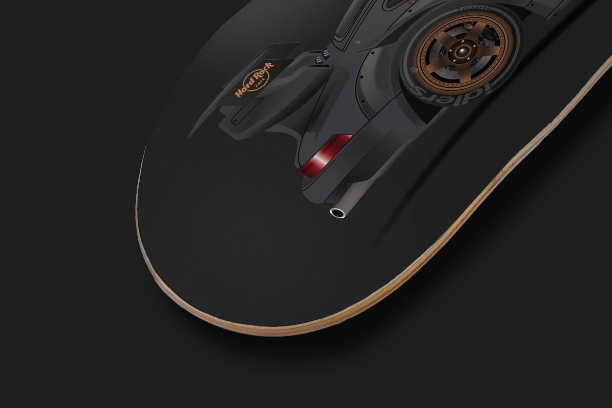 RWB Porsche 930 Black "Stella" - Skate Deck