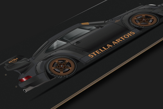 RWB Porsche 930 Black "Stella" - Skate Deck