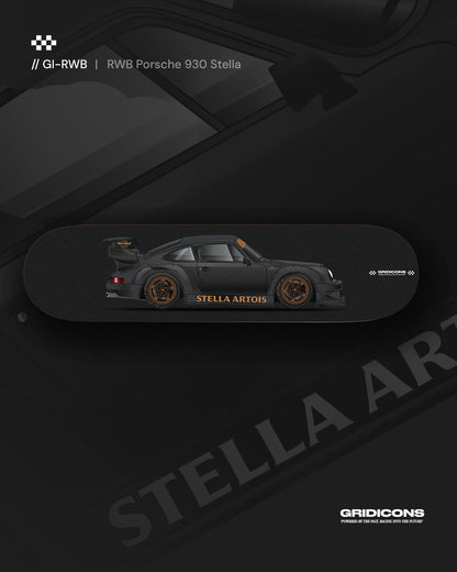 RWB Porsche 930 Black "Stella" - Skate Deck