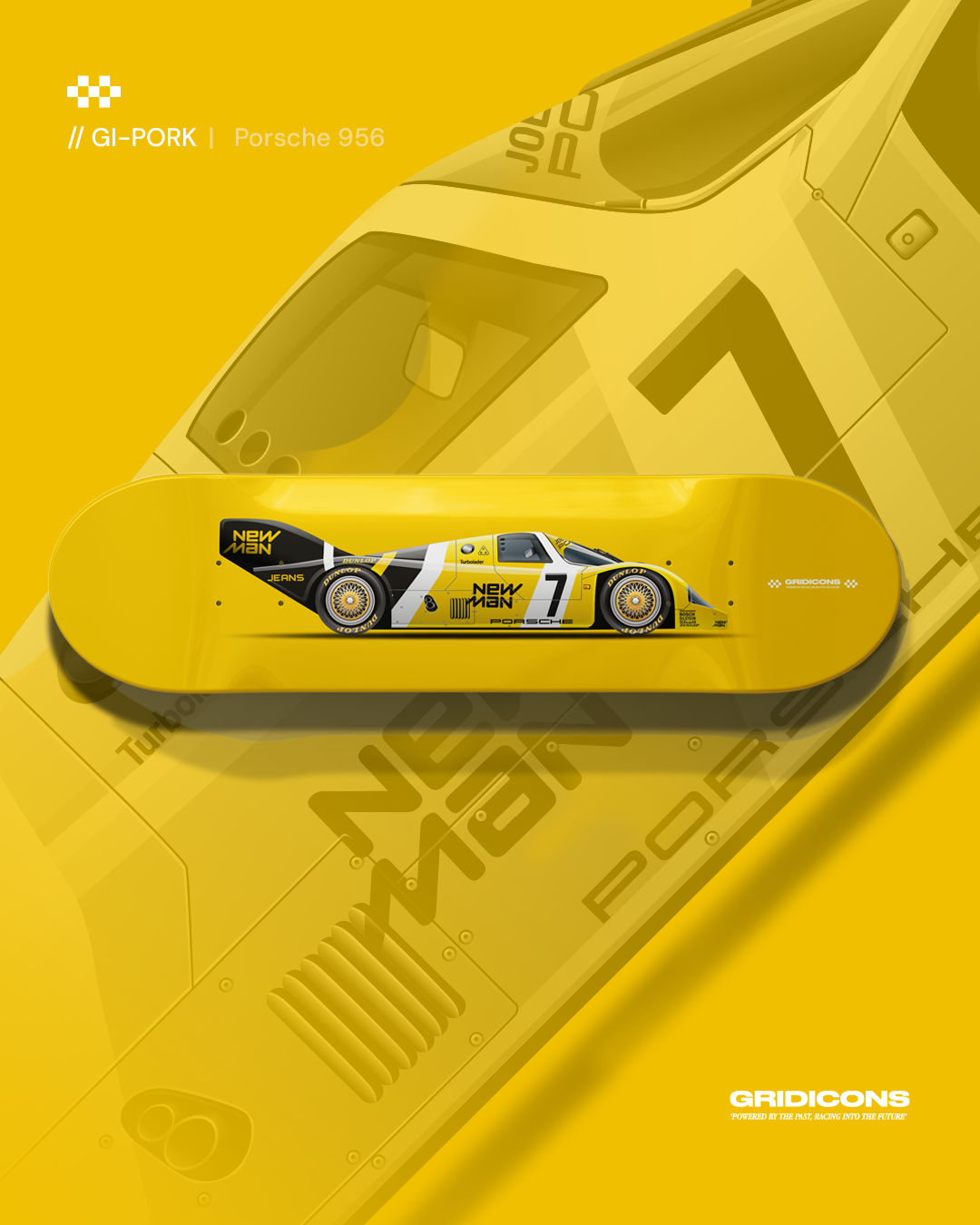 Porsche 956 New Man - Skate Deck