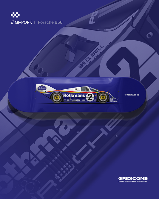 Porsche 956 Rothmans - Skate Deck