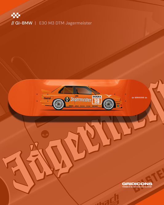 BMW E30 M3 DTM Jagermeister - Skate Deck