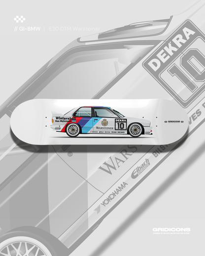 BMW E30 M3 DTM Group A Warsteiner - Skate Deck Wall Art