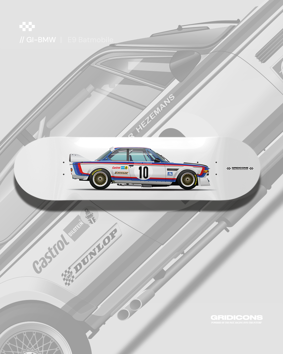 BMW E9 3.0 CSL "Batmobile"- Skate Deck