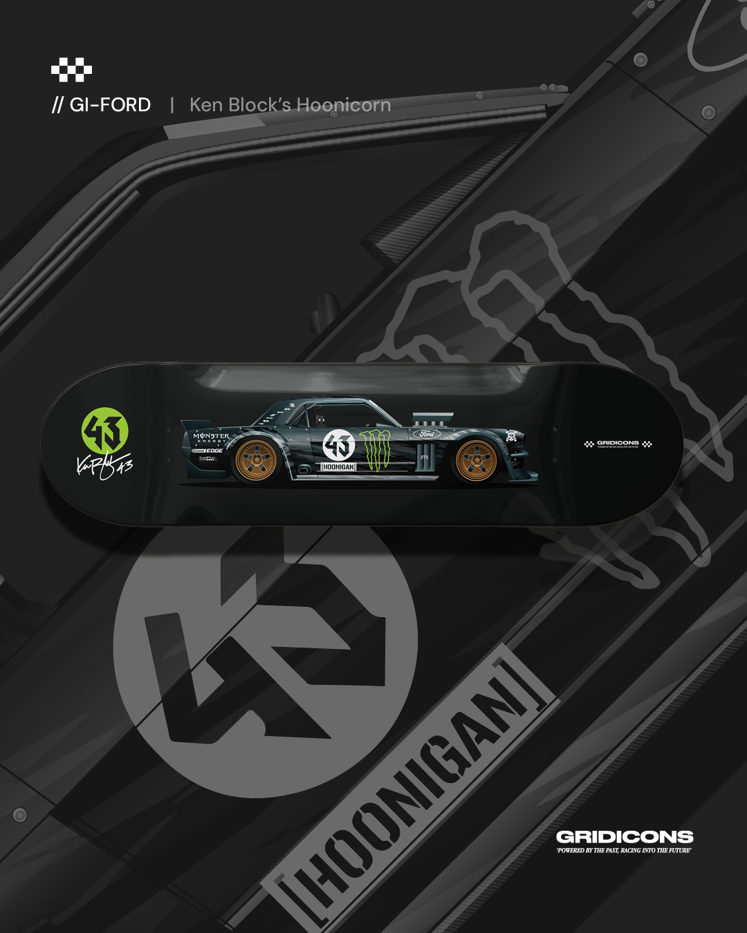 Ken Block's Hoonicorn - Skate Deck