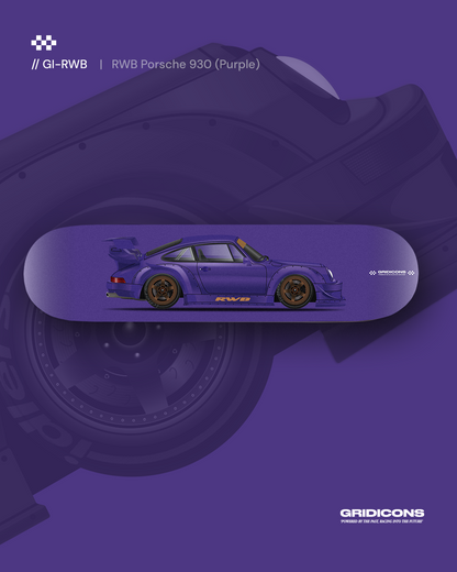 RWB Porsche 930 - Purple - Skate Deck