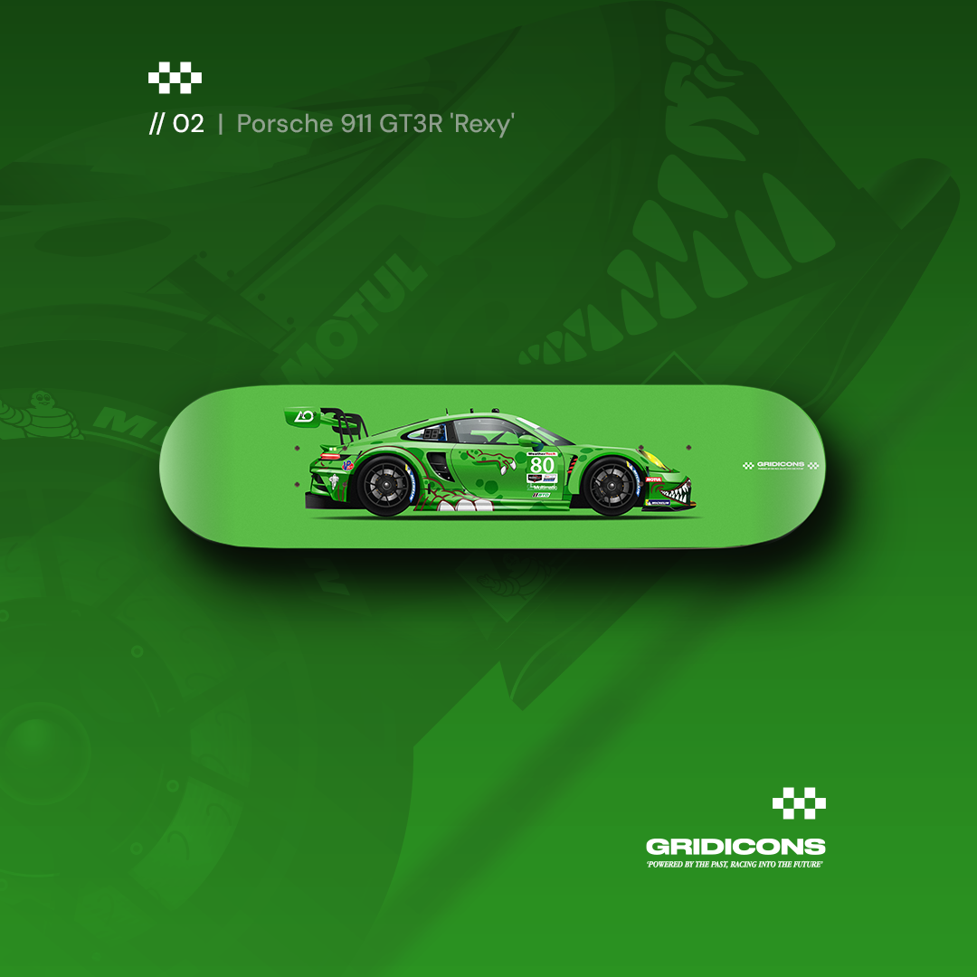 Porsche 911 GT3R AO Racing - Skate Deck Bundle