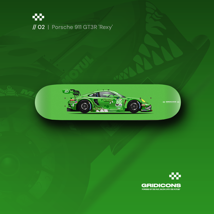 Porsche 911 GT3R AO Racing - Skate Deck Bundle
