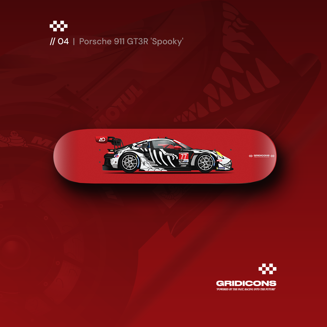 Porsche 911 GT3R AO Racing - Skate Deck Bundle