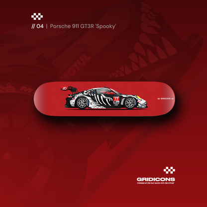 Porsche 911 GT3R AO Racing - Skate Deck Bundle