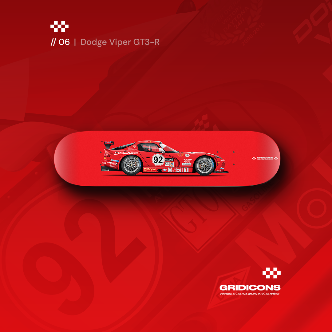 Dodge Viper GTS-R - Skate Deck Wall Art
