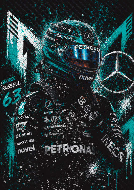 Russell 26 A3 F1 Art Print