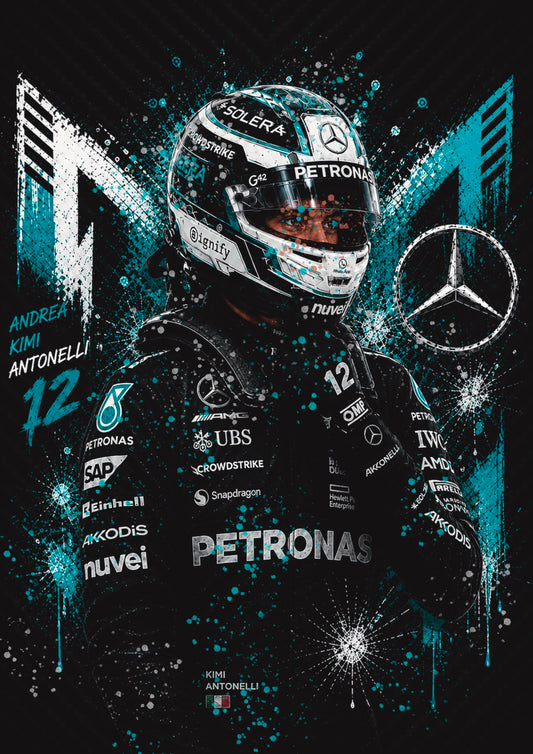 Antonelli 26 A3 F1 Art Print