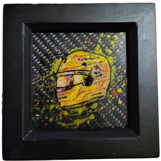 LewisHamilton2025MiniCarbonFibreArt_Framed