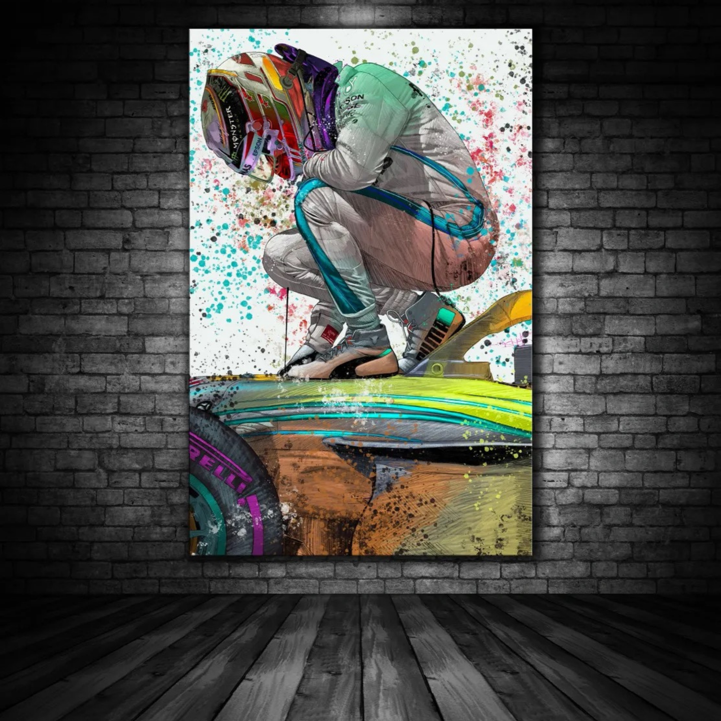 LewisHamiltonA3MotorsportArtPrint