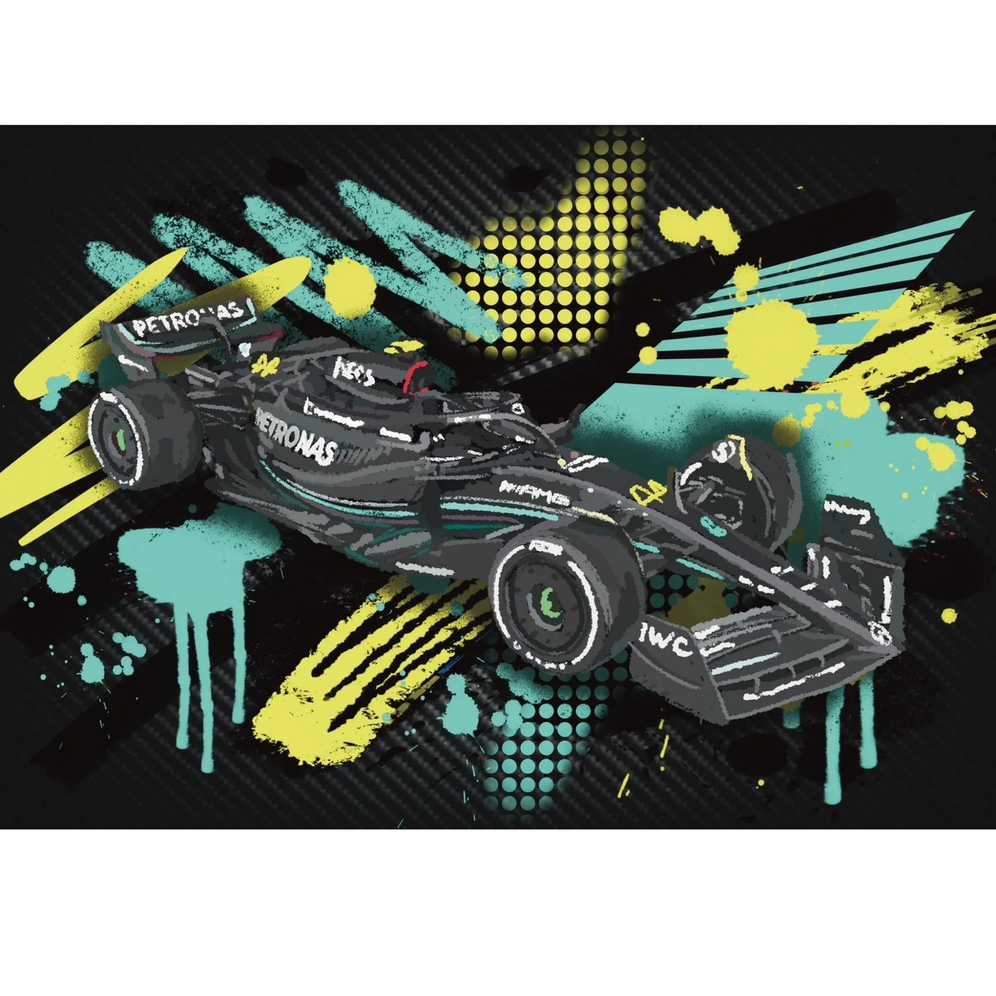 LewisHamiltonCarArtwork_A3CarbonFibreArt