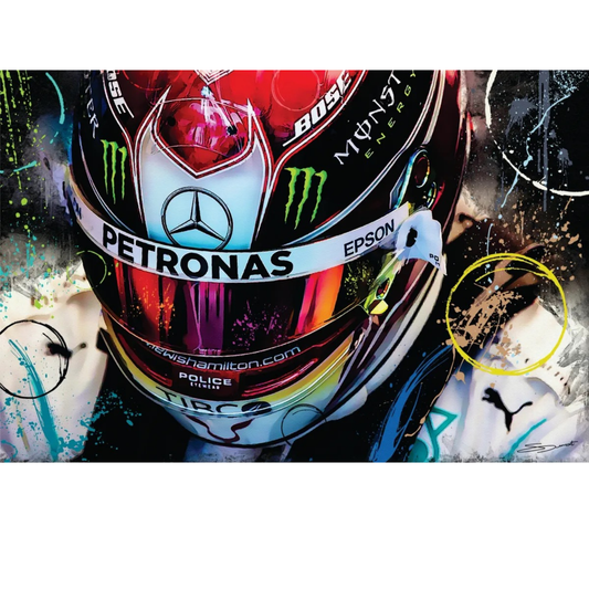 Lewis Hamilton – Look of a Hero Motorsport Art
