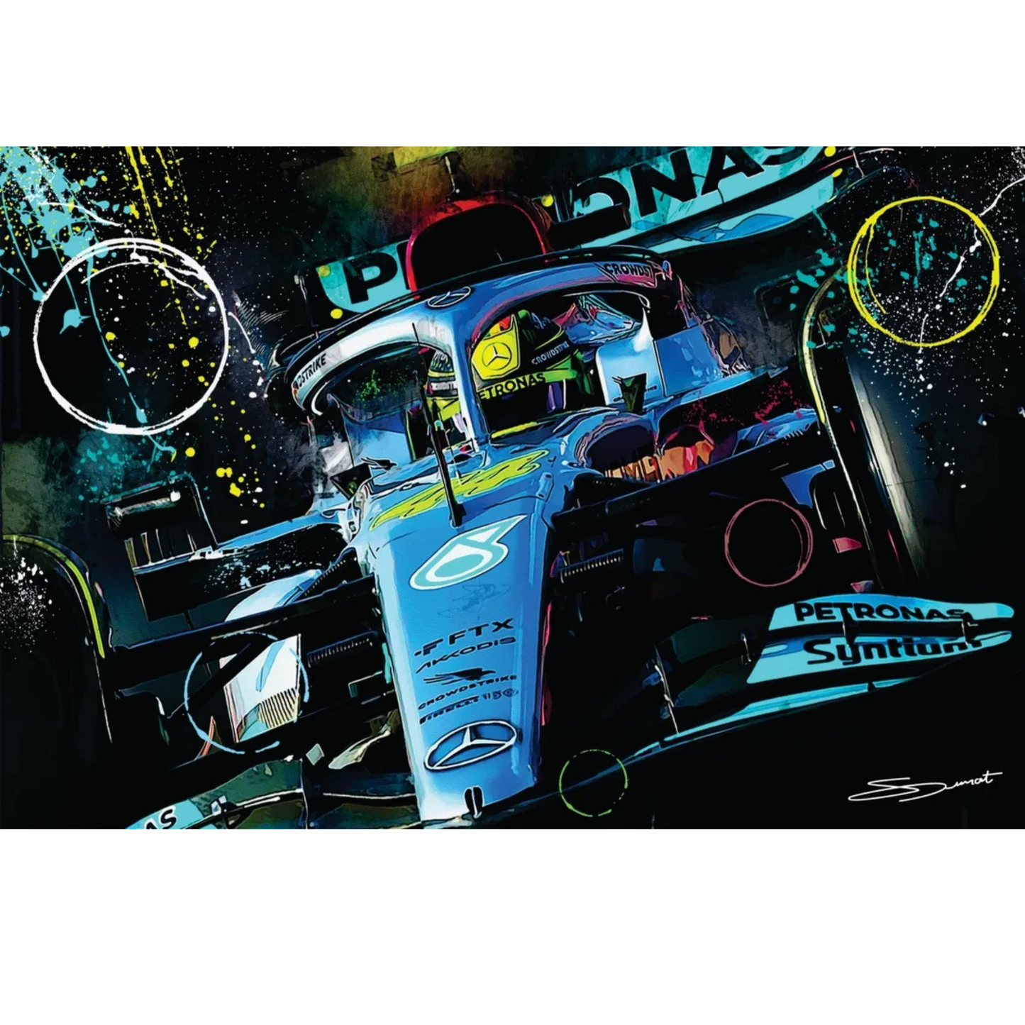 LewisHamilton_SilverDreamMotorsportArt