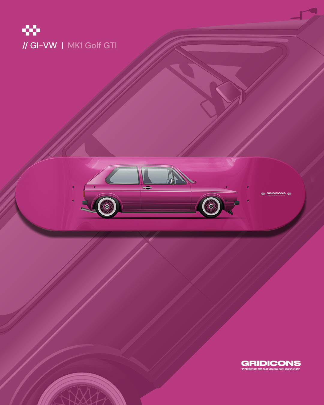 Volkswagen MK1 Golf GTI - Skate Deck