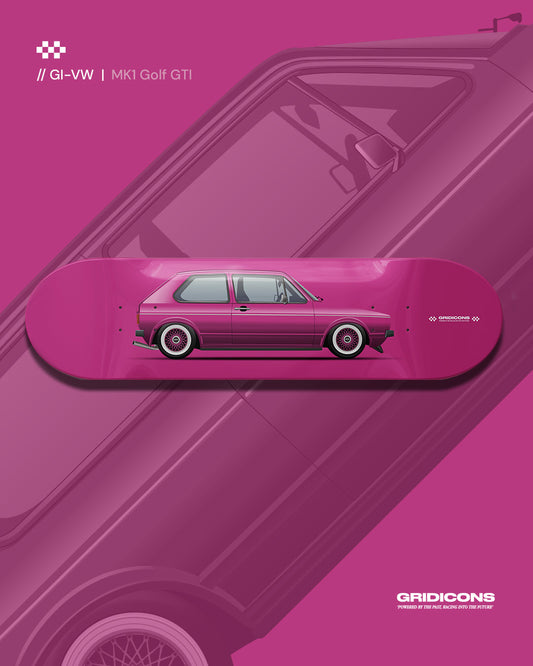 Volkswagen MK1 Golf GTI - Skate Deck
