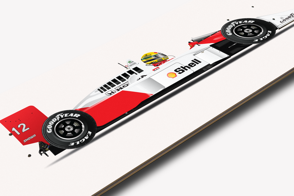 McLaren MP4/4 - Formula 1 - Skate Deck Wall Art