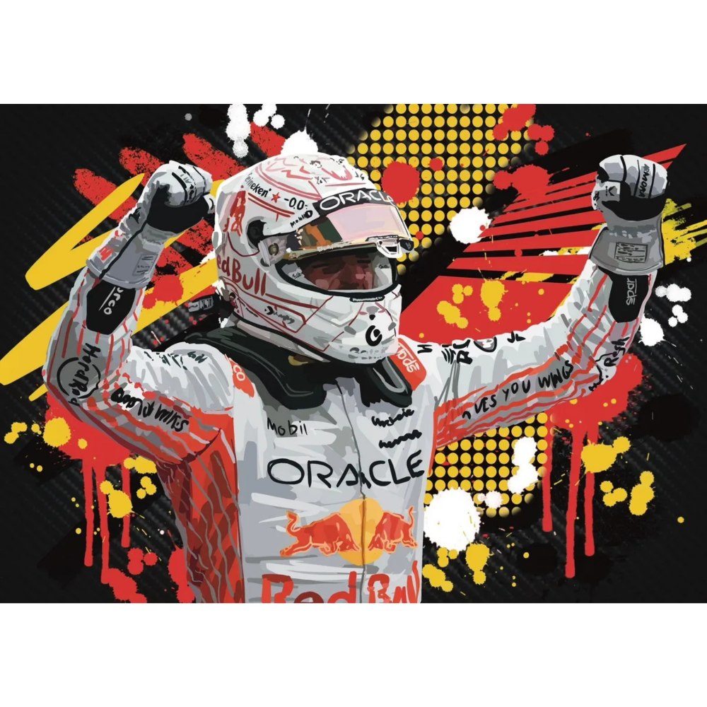 Max Verstappen A3 Motorsport Art Print - Version 2