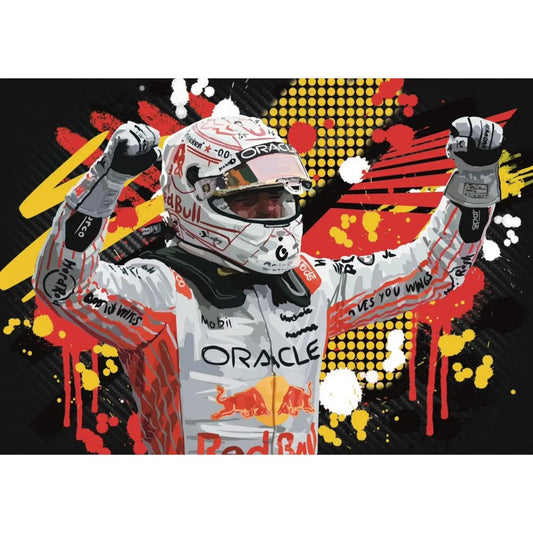 Max Verstappen A3 Motorsport Art Print - Version 2