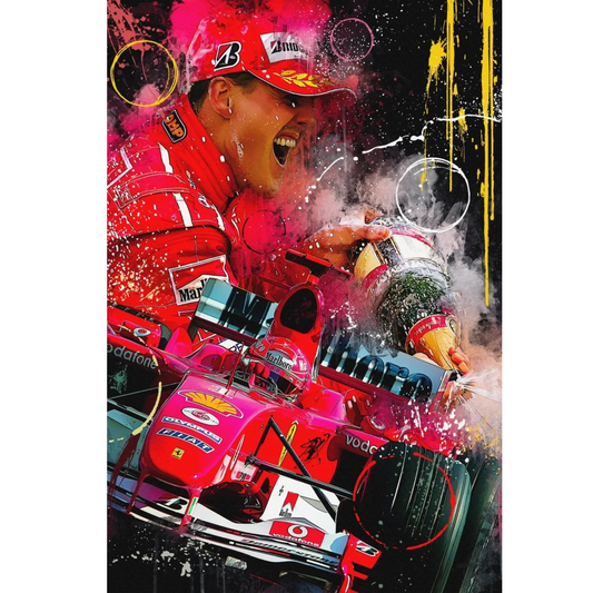 MichaelSchumacher_HappyVictoryMotorsportArt