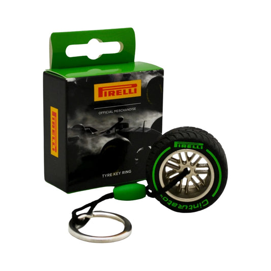 Pirelli Formula 1 Tyre Key Ring - green