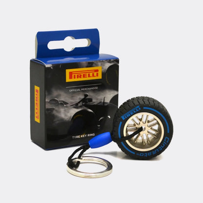 Pirelli Formula 1 Tyre Key Ring-Blue