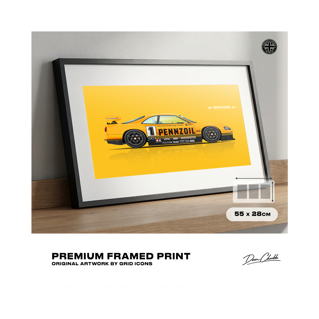 PENNZOIL Nismo GT-R '99 - Framed Print